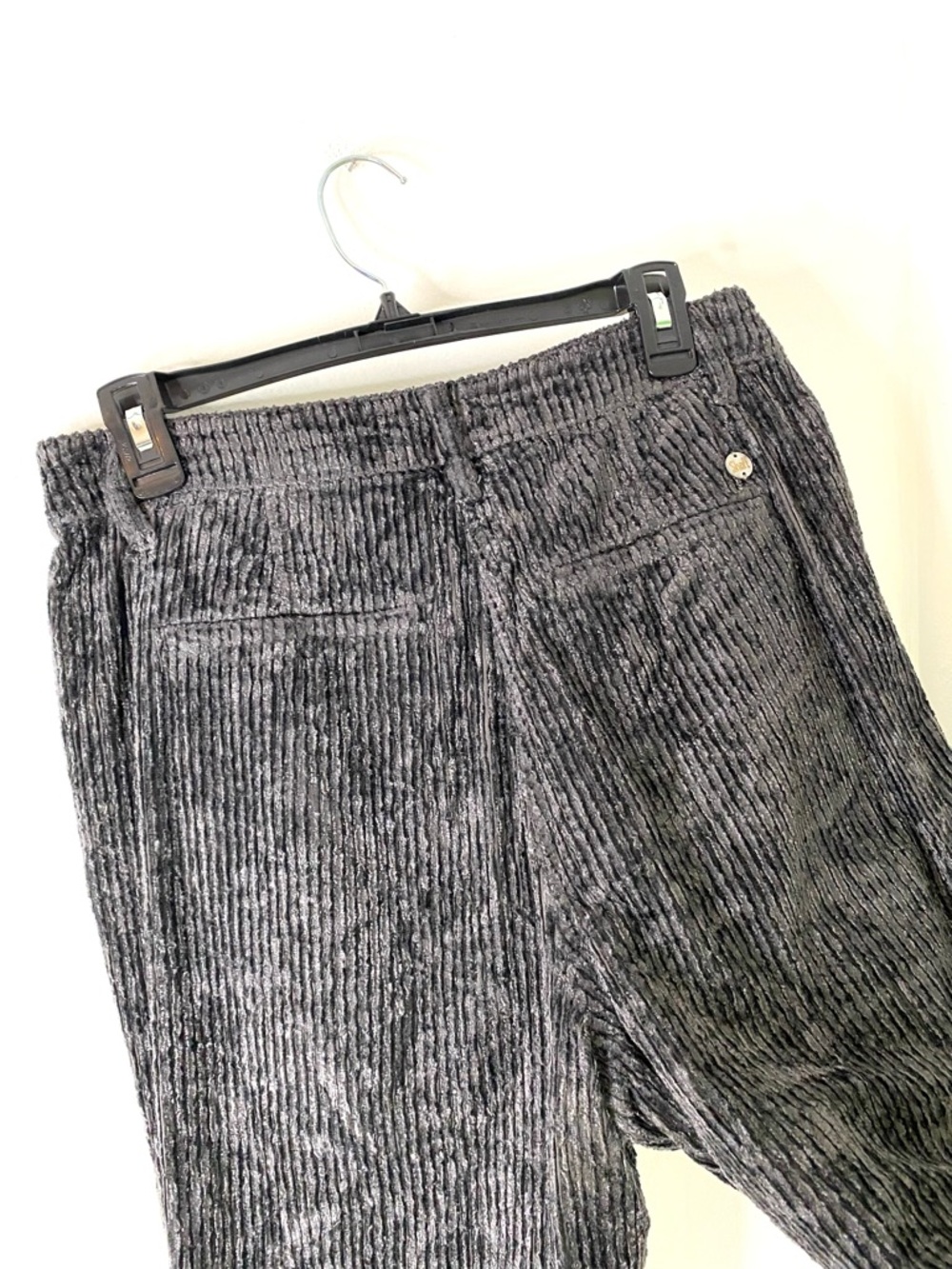 Shaft Florence Italy Crushed Velvet Corduroy Pants Relaxed Tapered Fit - Picture 6 of 10